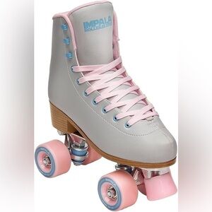 NIB Impala Quad Roller Skates Smokey Grey Retro 4 Wheels Sz 9
